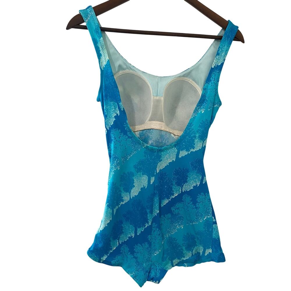 Vintage Sirena 60s Blue Swimsuit Molded Cups Bombshell Pin Up XS-S - Picture 3 of 8